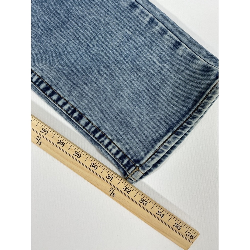 True Religion Rocco Slim Men's Jeans Blue Medium Wash Distressed Size 34 - Picture 11 of 13